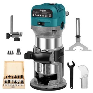 Compact 6.5 Amp Wood Router with Accessories