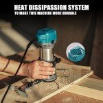 Compact 6.5 Amp Wood Router with Accessories