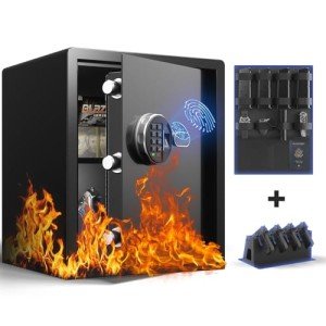 Grimtron Fire Biometric Gun Safe with Silent Mode