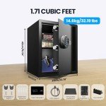 Grimtron Fire Biometric Gun Safe with Silent Mode
