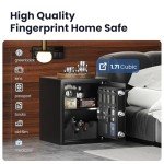 Grimtron Fire Biometric Gun Safe with Silent Mode