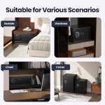 Grimtron Fire Biometric Gun Safe with Silent Mode
