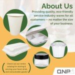 12oz Clear Plastic Cups with Dome Lids - 100 Set