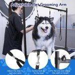 Adjustable Pet Grooming Arm with Clamps and Noose