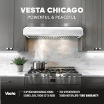 Vesta 30" White Stainless Steel Range Hood