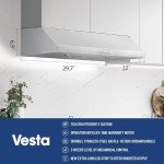 Vesta 30" White Stainless Steel Range Hood