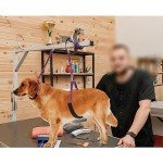 Dog Grooming Loops with Belly Straps (Purple)