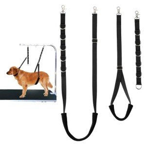 FURSDOLY Dog Grooming Extension Loops - Black