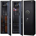 Langger Gun Safe for 5 Rifles with Quick Access