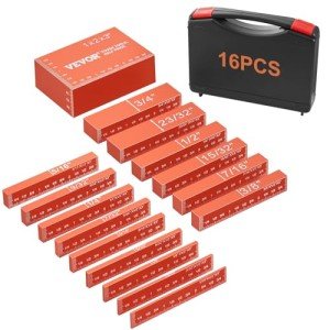 16-Piece Precision Woodworking Measurement Block Set