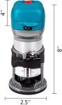 VEVOR Compact Router 1.25HP with Fixed Base and Plunge Base, Variable Speed Wood Router Kit Max Torque 30,000 RPM for Woodworking and Furniture Manufacturing