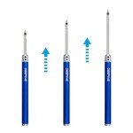 DEEFIINE Carbide Tip Wood Lathe Turning Tool Kit, Lathe Roughing and Finishing Hollow Tool Interchangeable Aluminum Alloy Handle with Diamond Round Square Carbide Blade (Aluminum Alloy Handle)