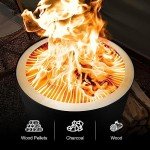 Portable Smokeless Chiminea with Grill Accessories