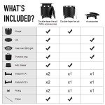 Portable Smokeless Chiminea with Grill Accessories