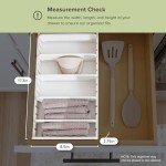 Bamboo Kitchen Organizer with Adjustable Inserts