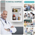 Wall-Mounted Steel Medical Organizer with Lock
