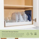 Bamboo Kitchen Organizer with Adjustable Inserts