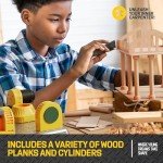 Kids 4-in-1 Woodworking Station & Tool Set