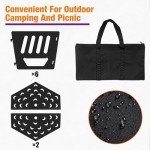 Portable 24-Inch Wood-Burning Fire Pit with Carry Bag