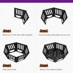 Portable 24-Inch Wood-Burning Fire Pit with Carry Bag