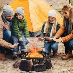 Portable 24-Inch Wood-Burning Fire Pit with Carry Bag