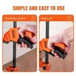 VEVOR 6-Piece Quick Grip Bar Clamps Set