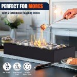 Cobblestone Tabletop Fire Pit for Indoor/Outdoor Use