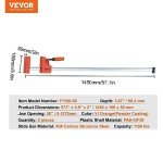 VEVOR 127cm Woodworking Parallel Clamp Set of 2