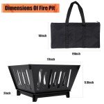 Portable Outdoor Fire Pit for Camping and Backyard