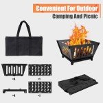 Portable Outdoor Fire Pit for Camping and Backyard