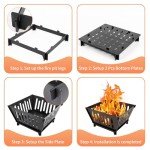 Portable Outdoor Fire Pit for Camping and Backyard