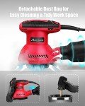 AVID POWER 5-Inch Electric Orbital Sander with 12 Sandpapers