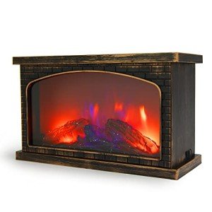 Colorful LED Portable Electric Fireplace Lantern