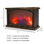 Colorful LED Portable Electric Fireplace Lantern