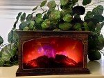 Colorful LED Portable Electric Fireplace Lantern