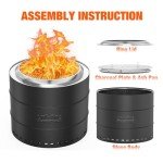 Onlyfire 20” Portable Smokeless Fire Pit