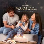 Chandelita Bioethanol Tabletop Fireplace for Indoors & Outdoors