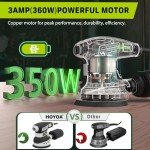 HOYOA 5-Inch Electric Random Orbital Sander Kit