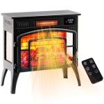 HOMCOM 22" Portable Electric Fireplace Heater