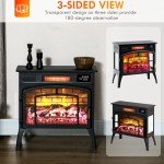 HOMCOM 22" Portable Electric Fireplace Heater