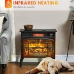 HOMCOM 22" Portable Electric Fireplace Heater