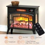 HOMCOM 22" Portable Electric Fireplace Heater