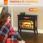 HOMCOM 22" Portable Electric Fireplace Heater