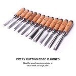 Atoplee 12pcs Wood Carving Tools Set