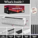 Portable Tabletop Fire Pit for Indoor and Outdoor Use
