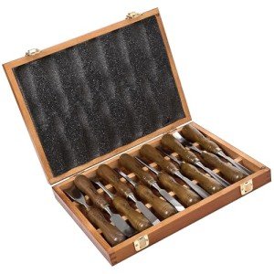 12-Piece Wood Carving Chisel Set with Box