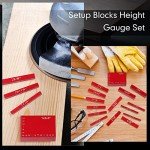 Precision Height Gauge Block Set for Woodworking