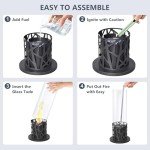 Portable Tabletop Fire Pit for Indoor/Outdoor Use