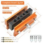 Adjustable Dowel Jointing Tool Set with Drill Bits