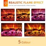 Elegant 22" Infrared Electric Fireplace Heater